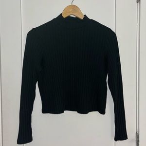 Old Navy Cropped Long-Sleeve Mockneck